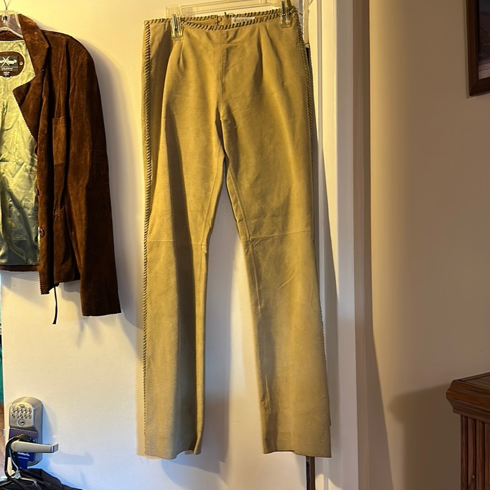 Straight leg antique designer pants